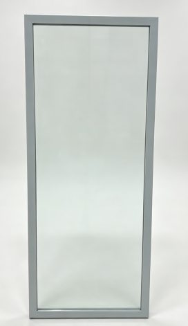 Single PVC frame glass door for a display cooler