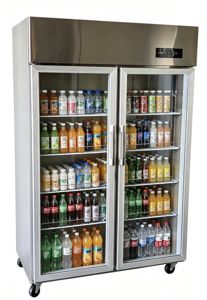 Stainless Steel Frame Glass Door for commercial refrigeration