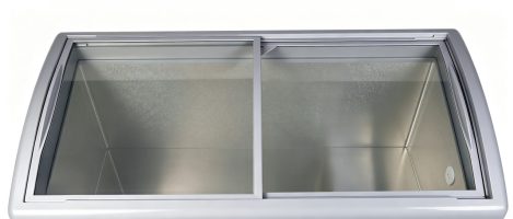Chest display freezer interior